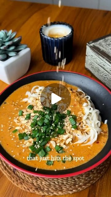 Spicy Peanut Coconut Noodles